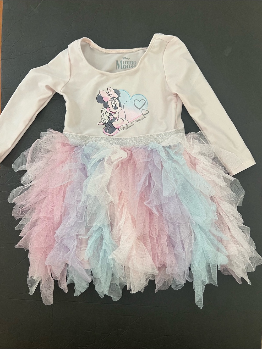 2T Disney Minnie Mouse Toddler Pink Sleeveless Top colorful bottom girl dress